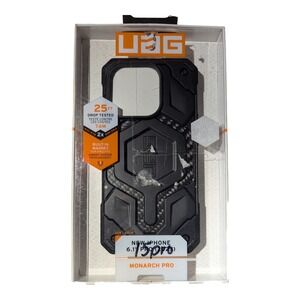 P6-O UAG Monarch Pro Case W MagSafe For Apple iPhone 15 Pro Black Carbon Fiber